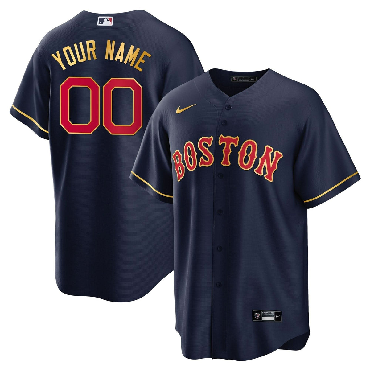 BRS Gold Trim Custom Jersey - Stitched