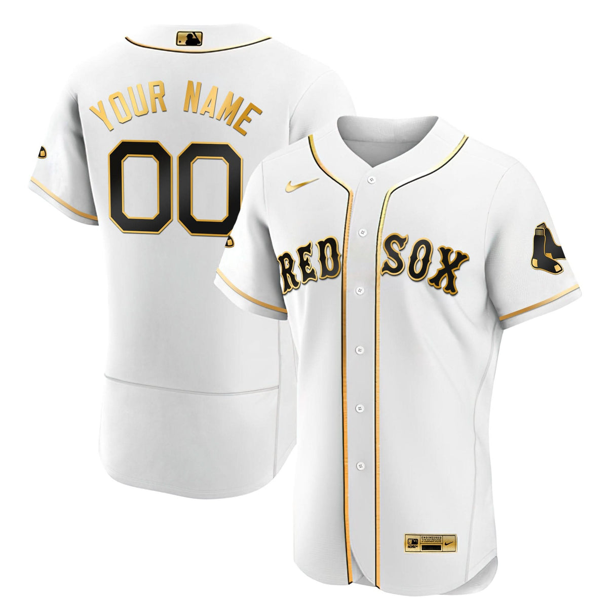 BRS Black Gold & White Gold Custom Jersey - Stitched