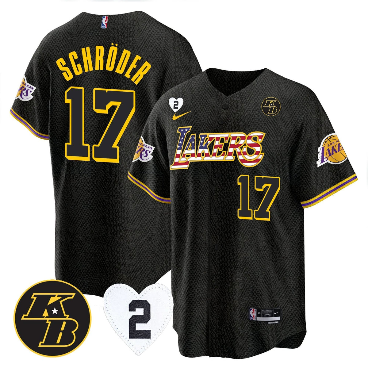 LAL Flag Baseball Jersey - Stitched
