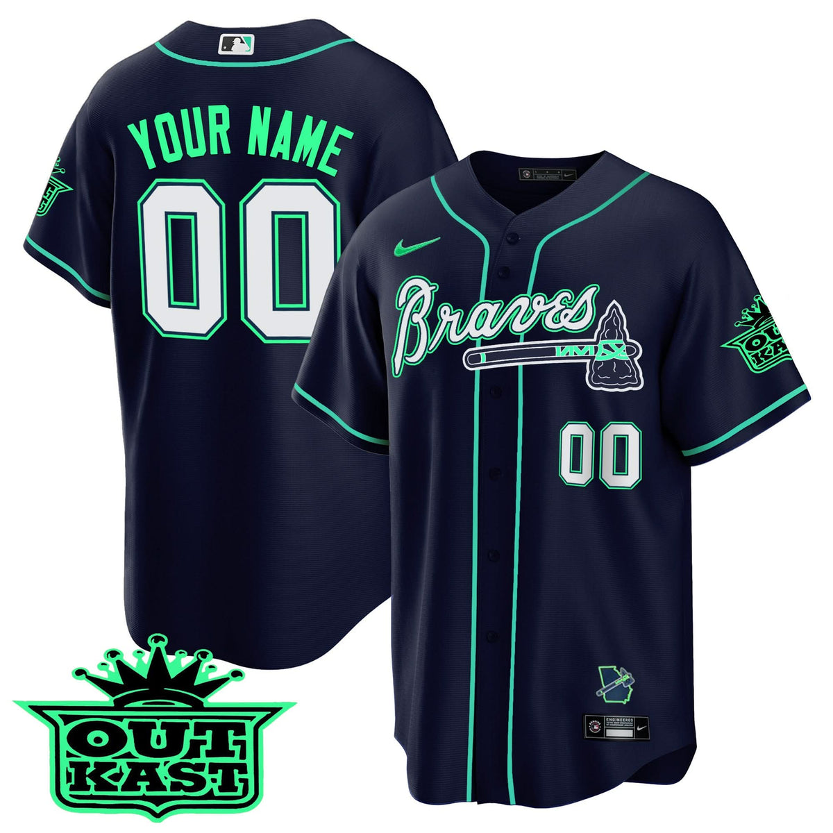 AB Outkast Cool Base Custom Jersey - Galaxy Version - Stitched