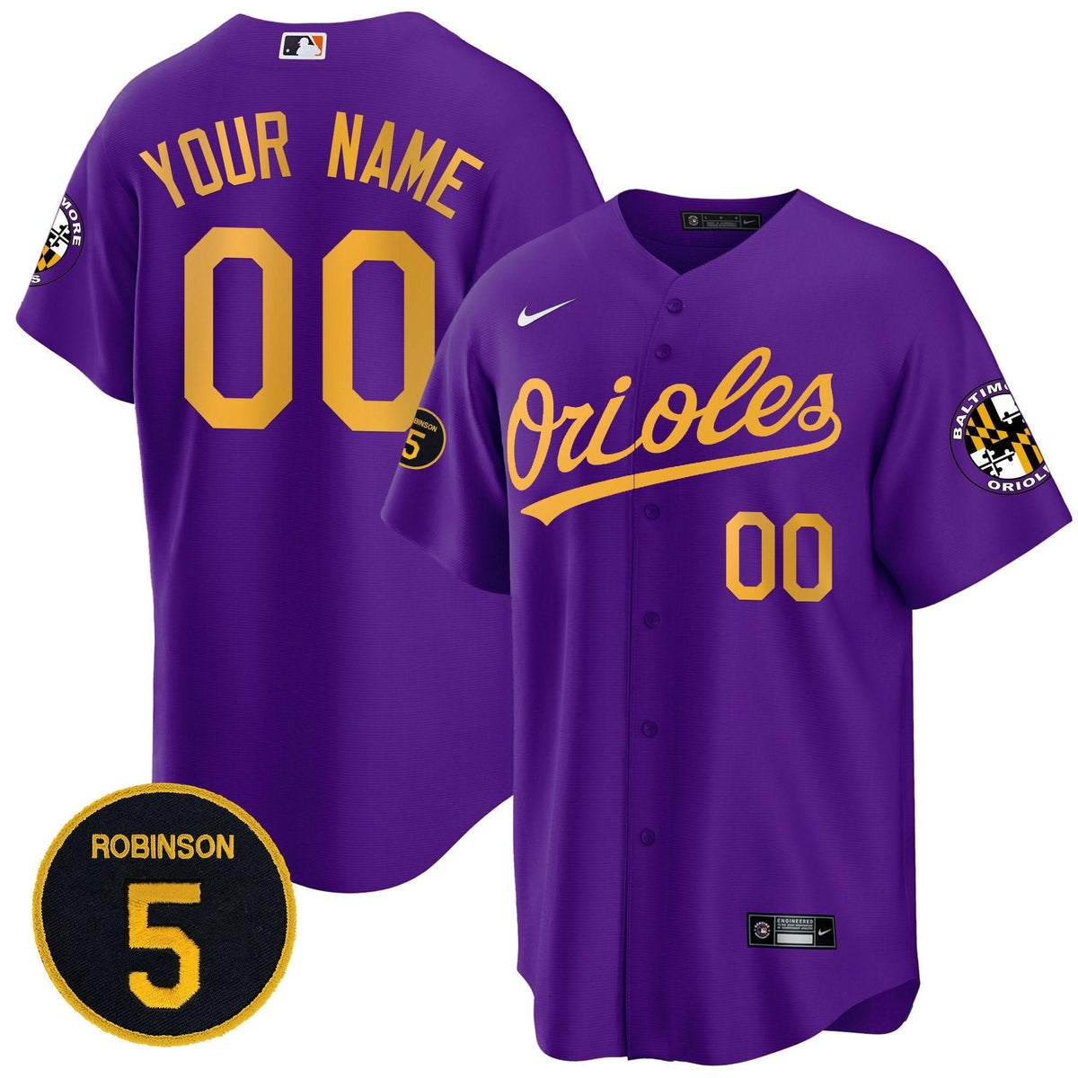 BO Robinson Patch Cool Base Custom Jersey Stitched