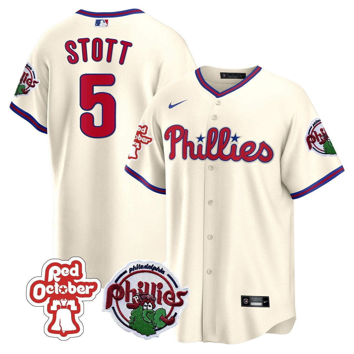 PP Red October Patch Cool Base Jersey - Stitched