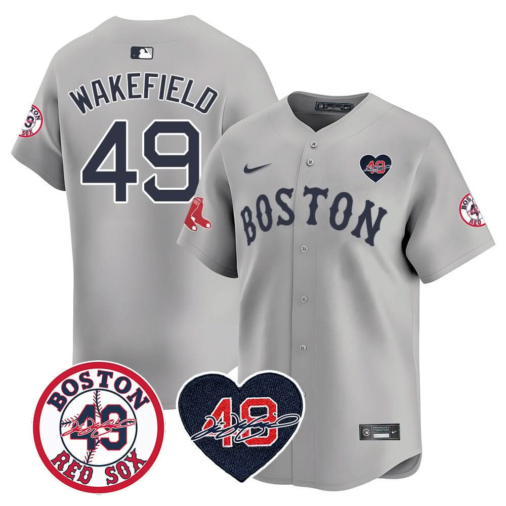 BRS Tim Wakefield Memorial Patch Vaper Premier Limited Jersey - Stitched- Stitched