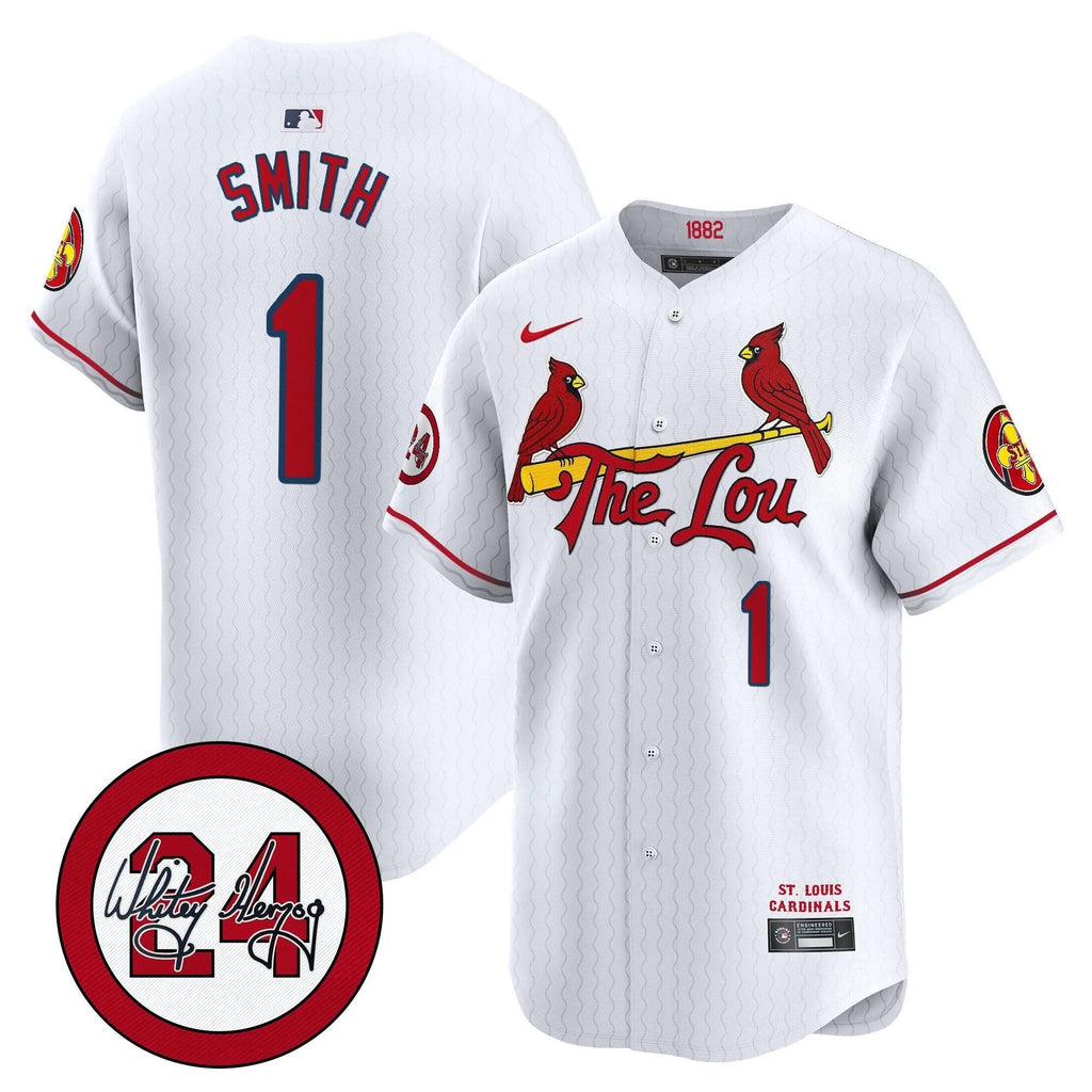 SLC 2024 City Connect Whitey Herzog Patch Vapor Premier Limited Jersey - Stitched
