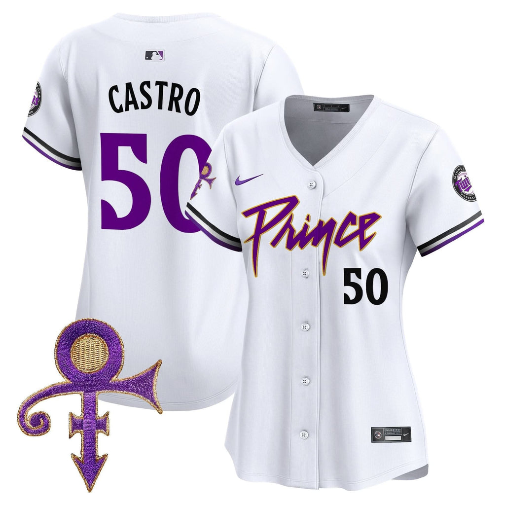WoMinnesota Twins Prince Patch Vapor Premier Limited Jersey V4 - Stitched