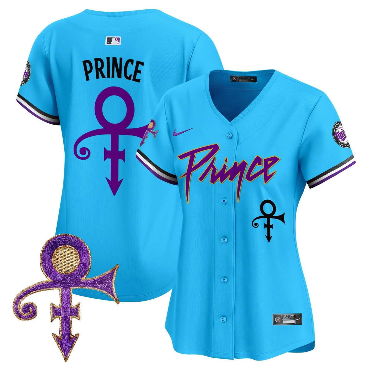 WoMinnesota Twins Prince Patch Vapor Premier Limited Jersey V4 - Stitched