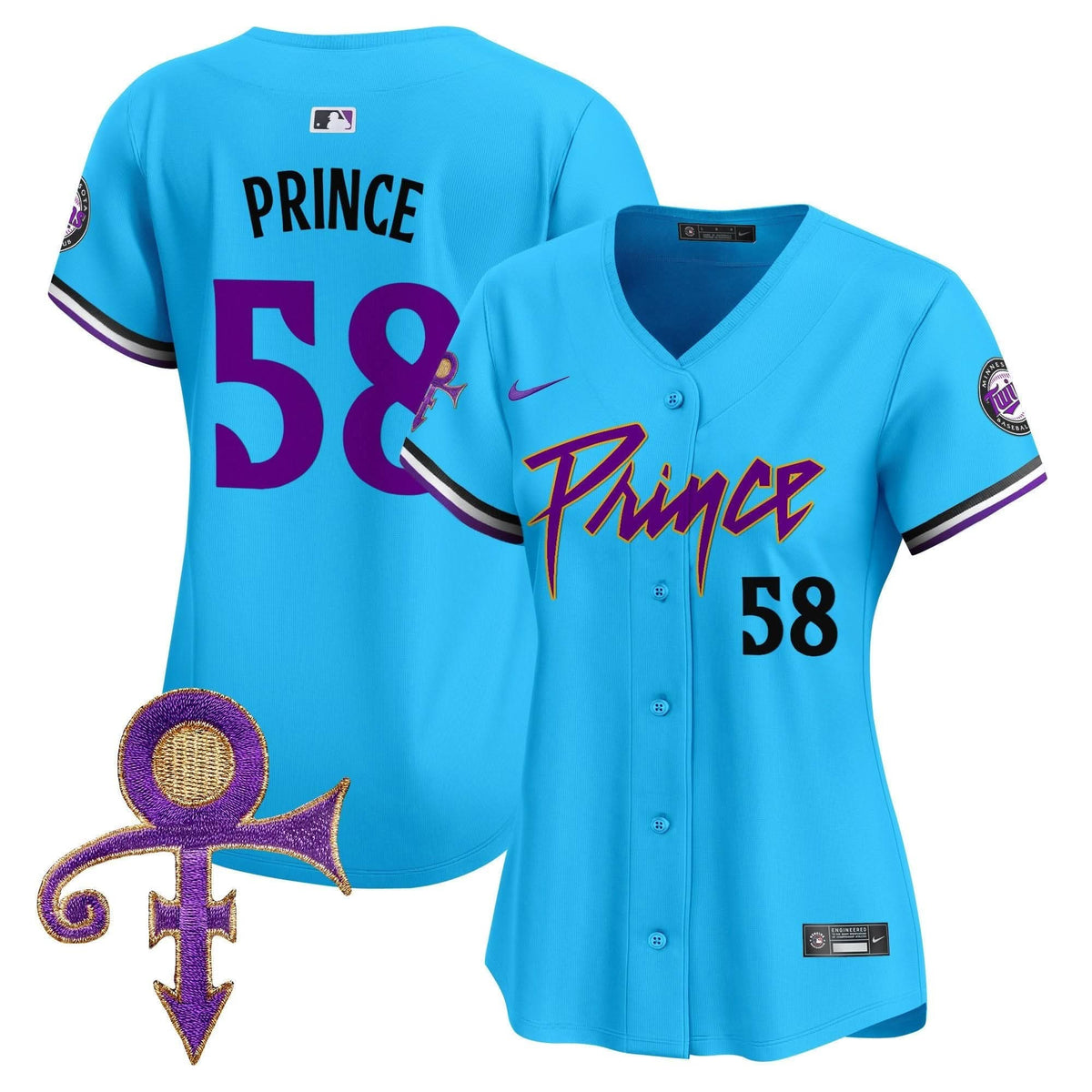 WoMinnesota Twins Prince Patch Vapor Premier Limited Jersey V4 - Stitched