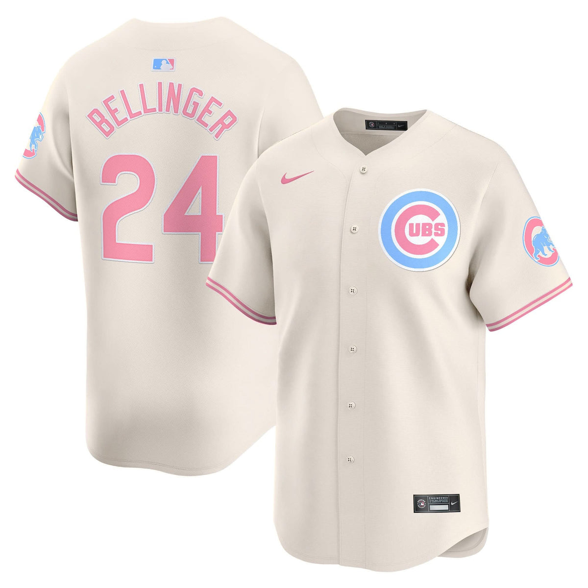 CC Bubblegum Pink Vapor Premier Limited Jersey - Stitched