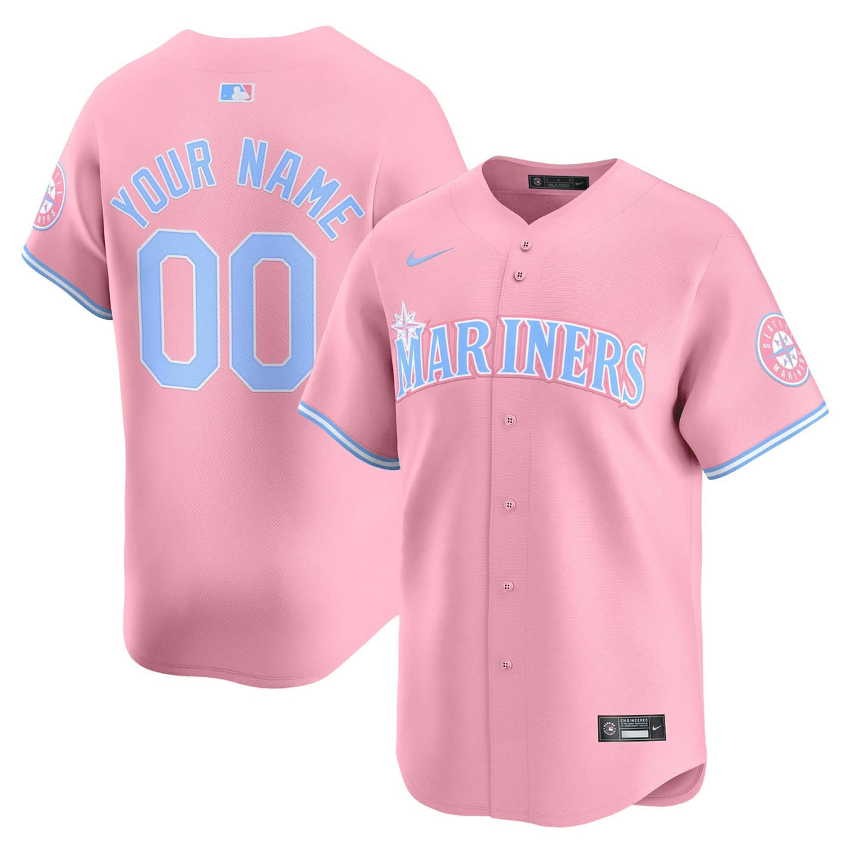 SM Bubblegum Pink Vapor Premier Limited Custom Jersey - Stitched