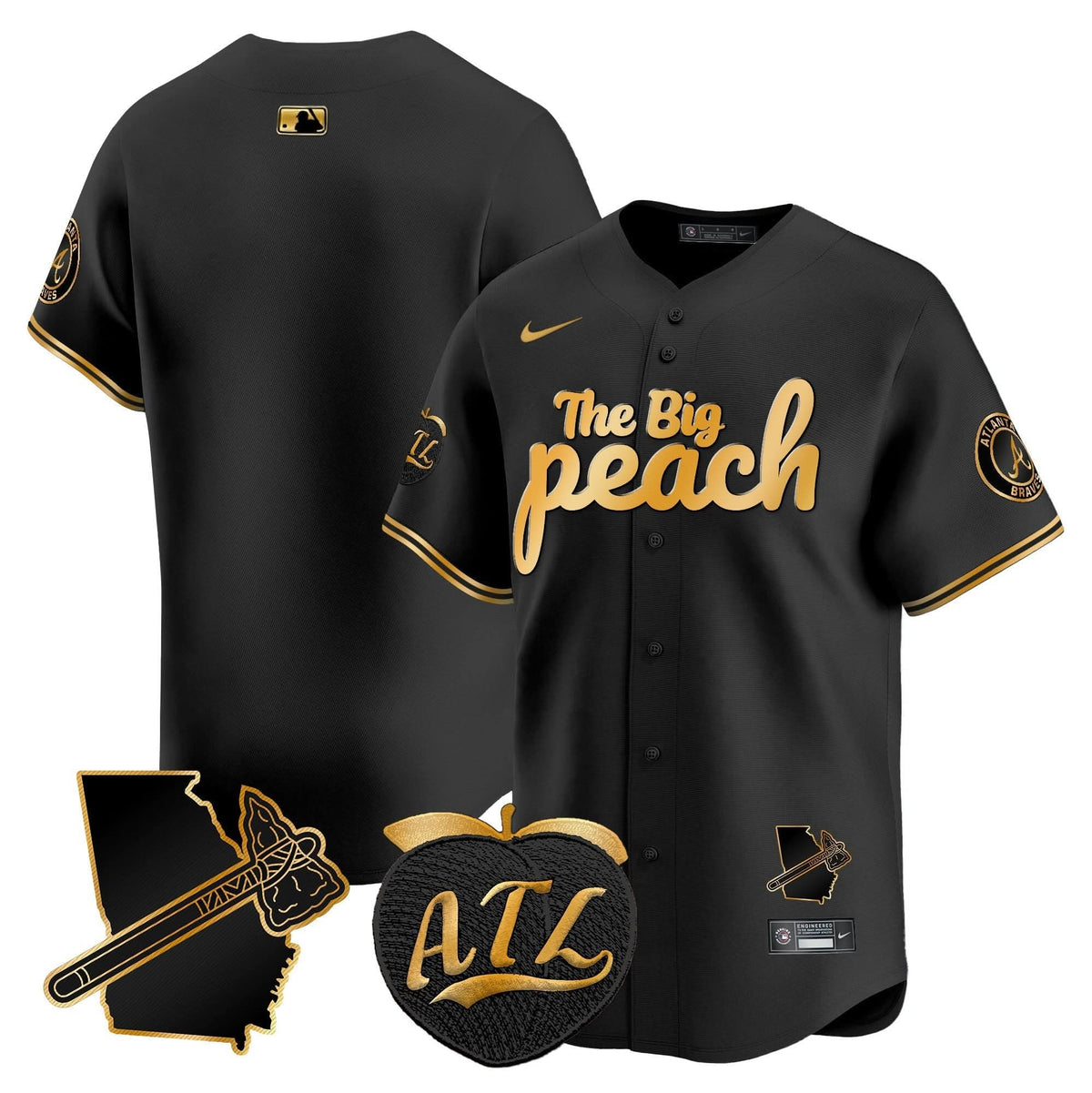 AB The Big Peach Vapor Premier Limited Jersey V3 - Stitched