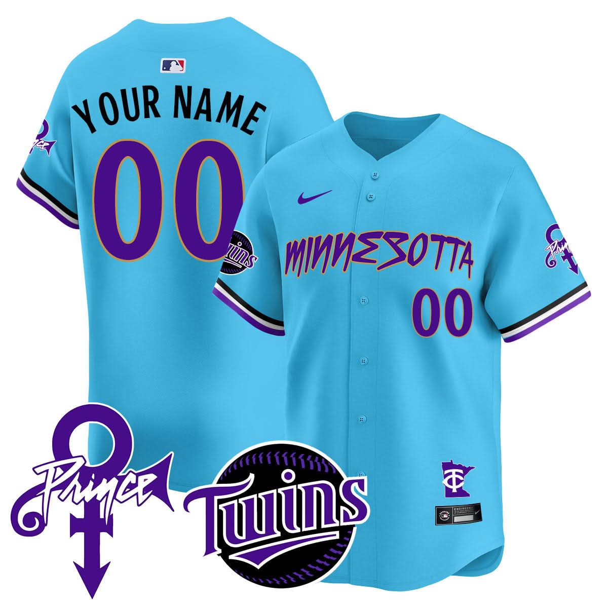 Custom  MT Prince Patch Limited Jersey N2 - Stitched