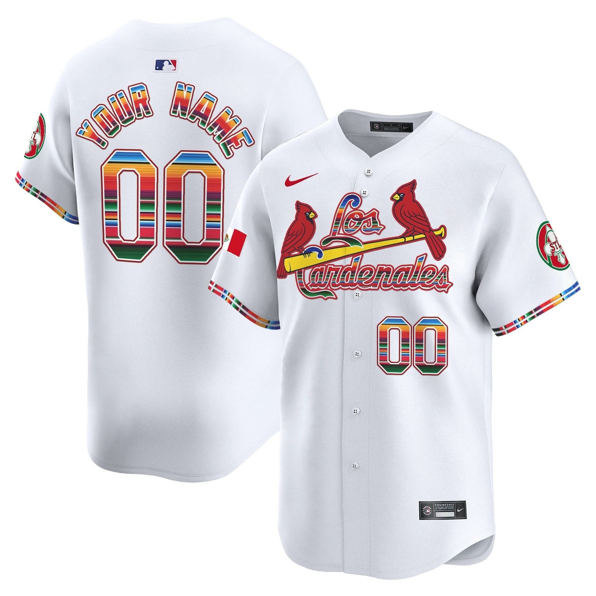 SLC Fiesta Cardenales Vapor Premier Limited Custom Jersey - Stitched