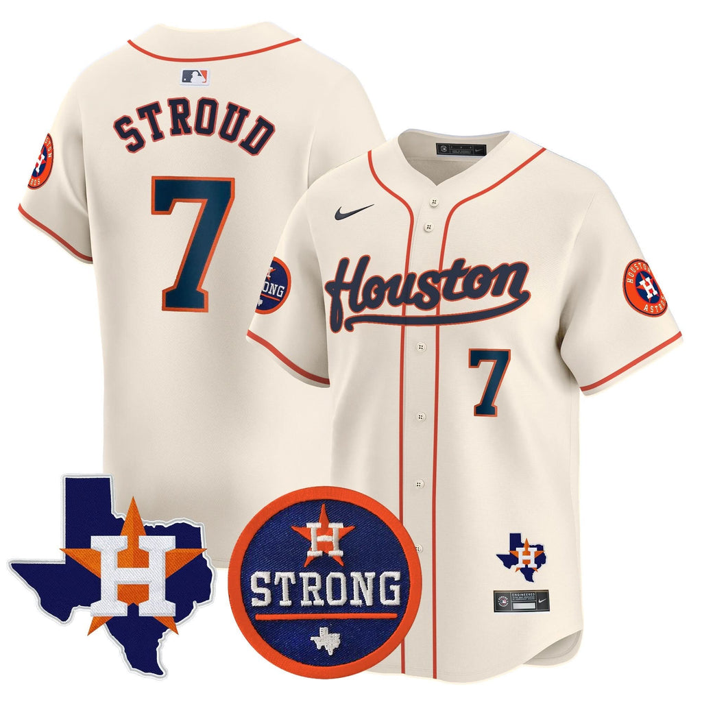 HA Houston Strong Patch Vapor Premier Limited Jersey - Stitched