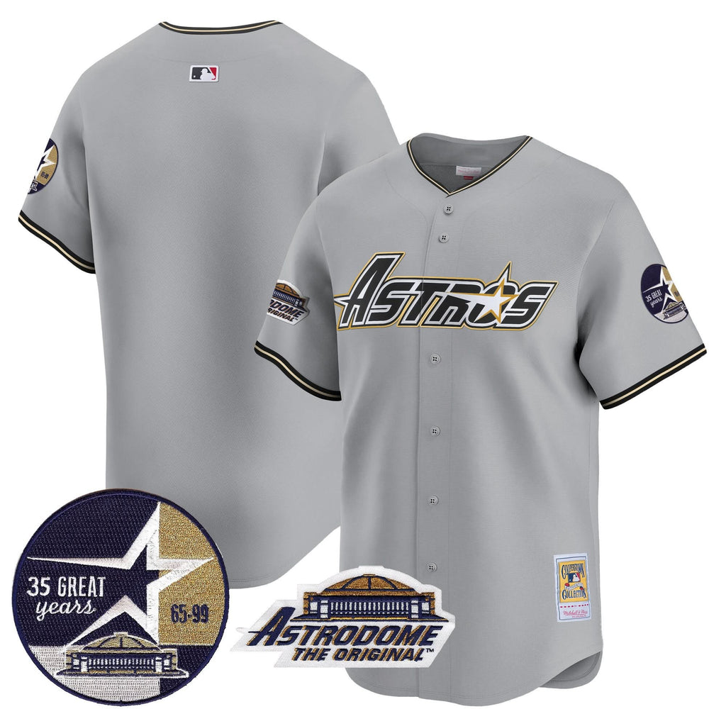 HA 1999 Throwback 35th & Astrodome Patch Vapor Premier Limited Jersey V3 - Stitched