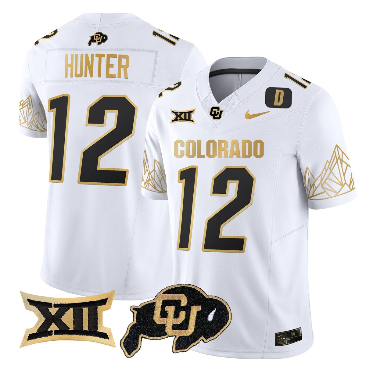 CB Big 12 XII Patch Gold Vapor Limited Jersey