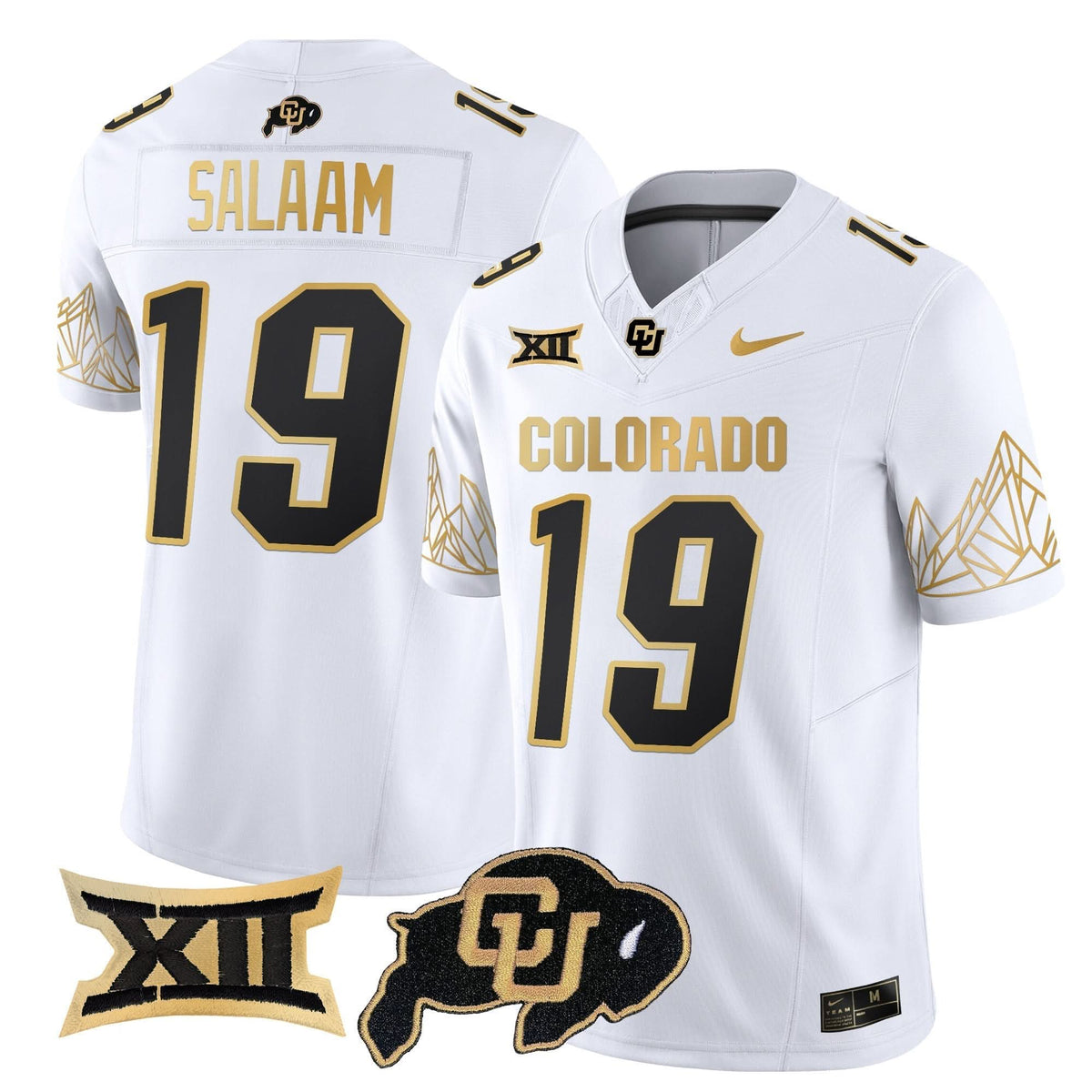 CB Big 12 XII Patch Gold Vapor Limited Jersey
