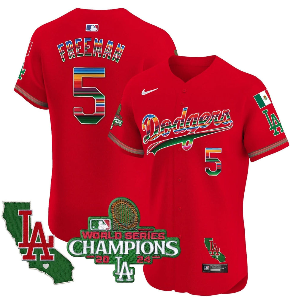 LAD Mexico 2024 World Series Champions Vapor Premier Elite Jersey - Stitched