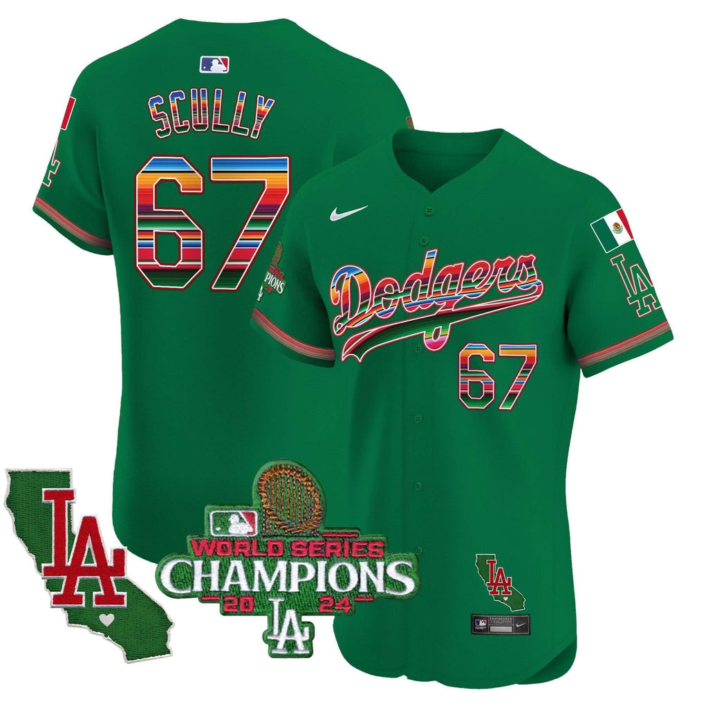 LAD Mexico 2024 World Series Champions Vapor Premier Elite Jersey - Stitched