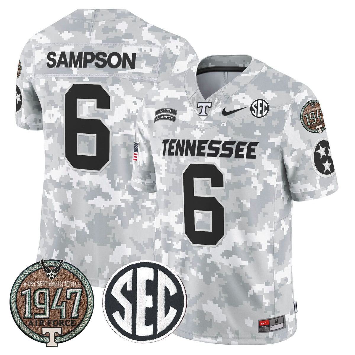 TV 2024 Salute to Service Establishment Year Patch Vapor Limited Jersey