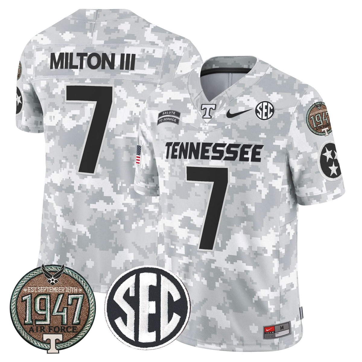 TV 2024 Salute to Service Establishment Year Patch Vapor Limited Jersey