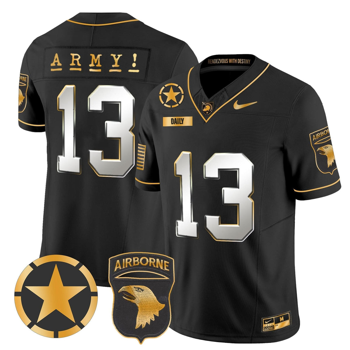 ABK 101st Airborne Division Patch 2024 Gold Vapor Limited Jersey