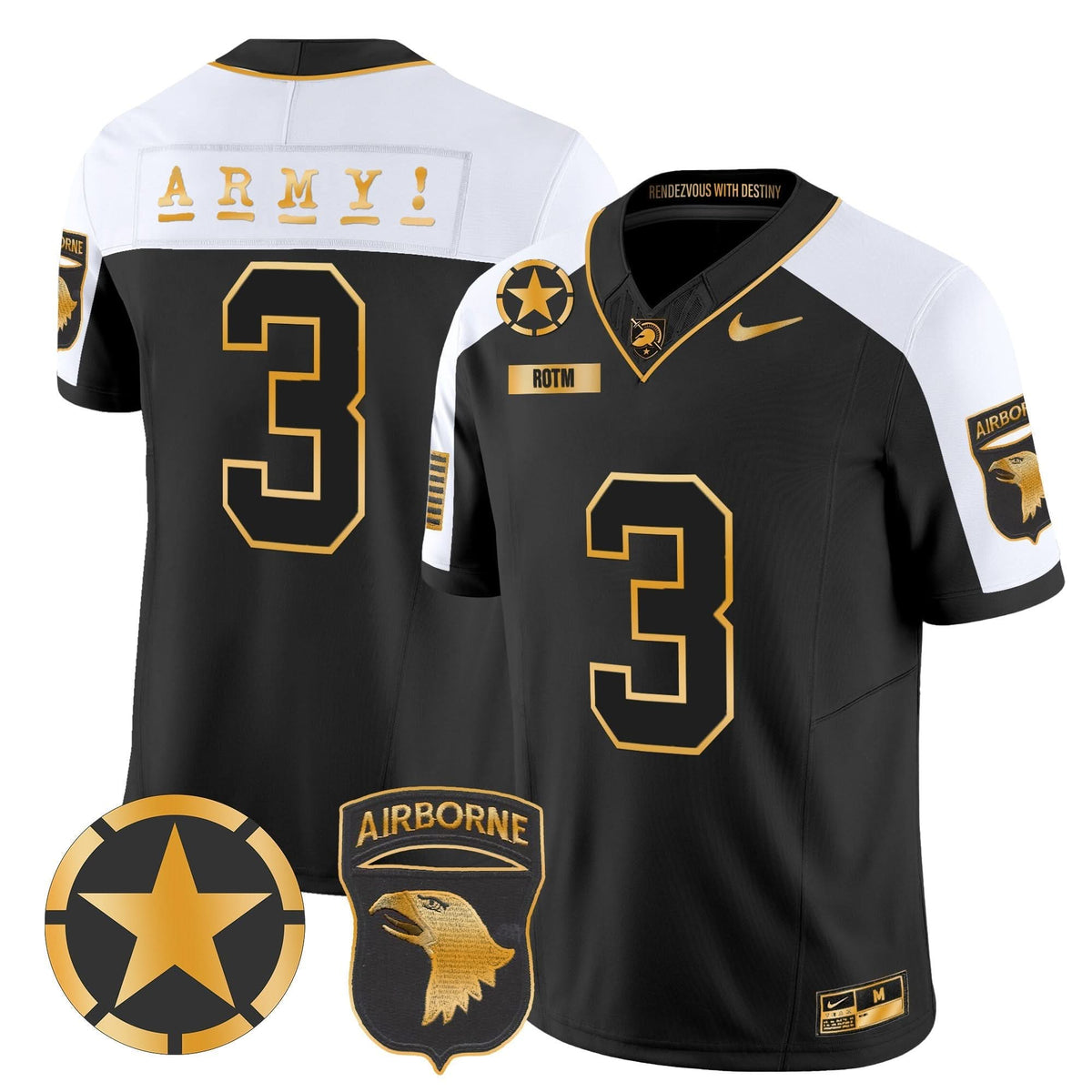 ABK 101st Airborne Division Patch 2024 Gold Vapor Limited Jersey