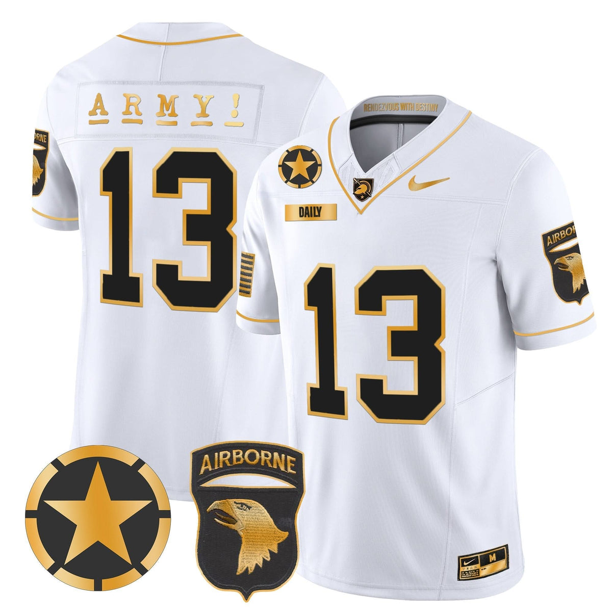 ABK 101st Airborne Division Patch 2024 Gold Vapor Limited Jersey