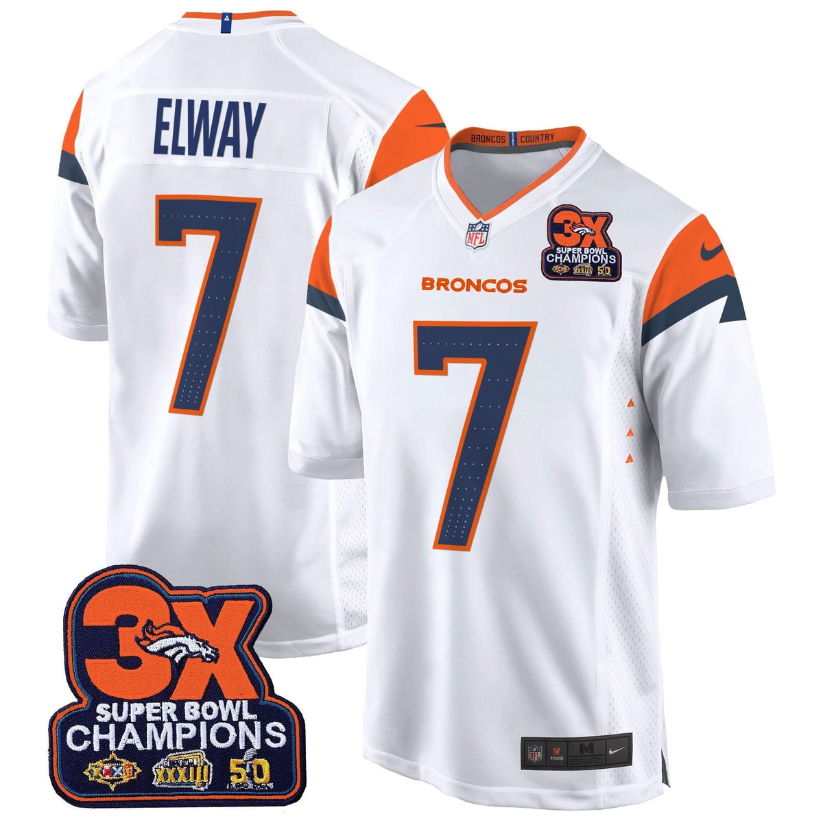 DB 3-Time Champions Patch Game Jersey - Al Stitched