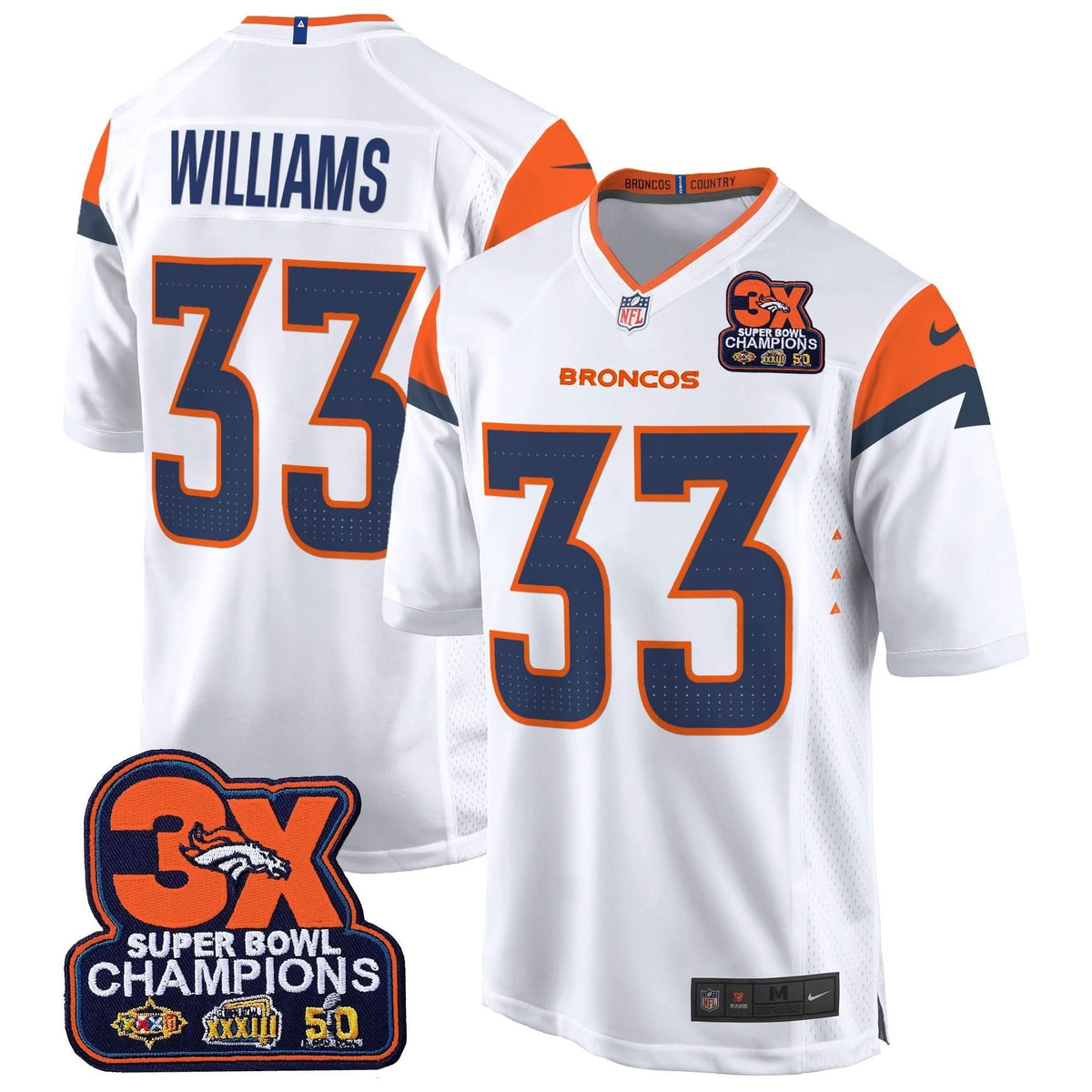 DB 3-Time Champions Patch Game Jersey - Al Stitched