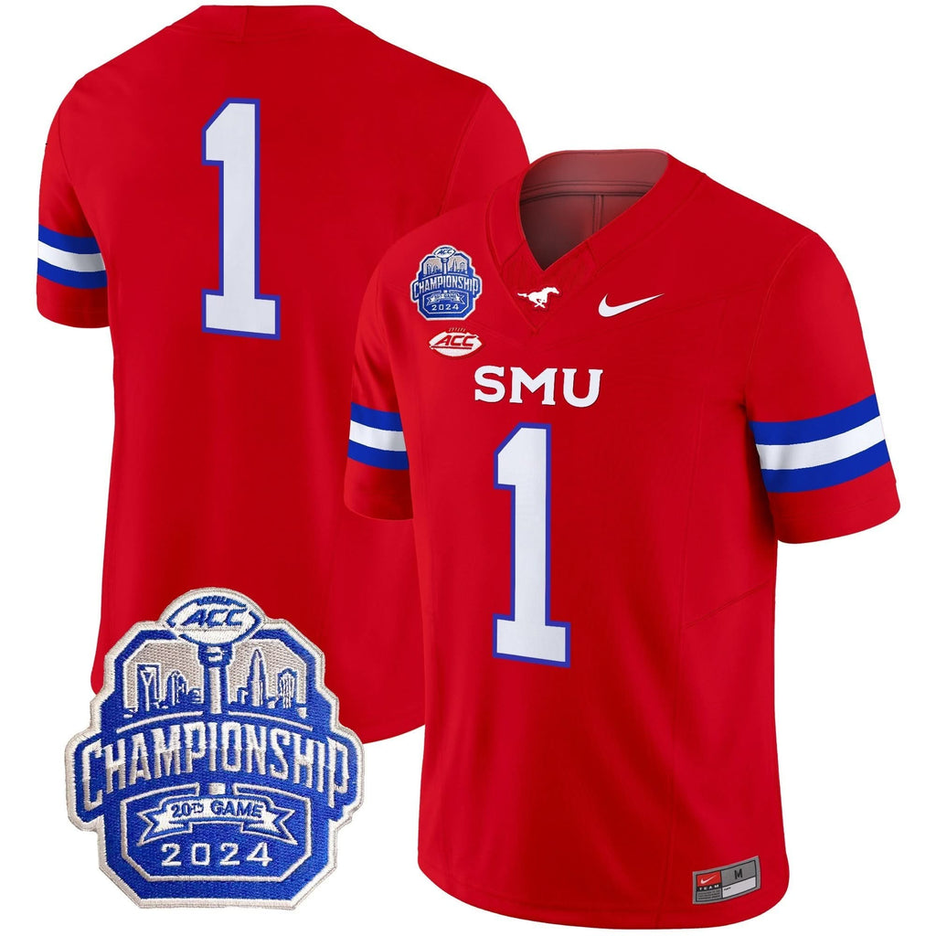 SMU 2024 ACC Championship Patch Vapor Limited Jersey