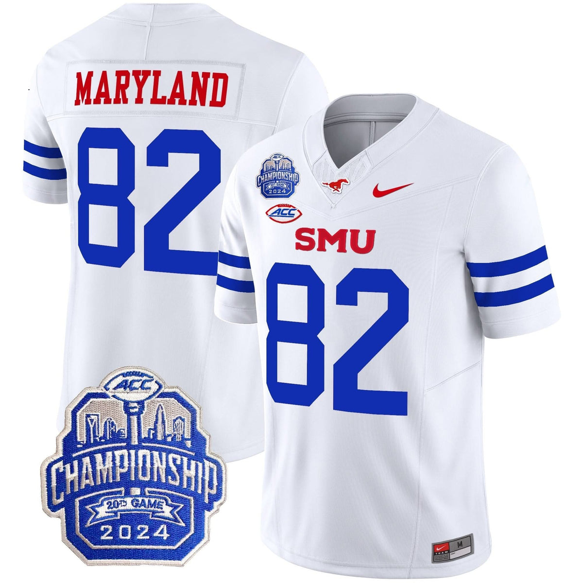 SMU 2024 ACC Championship Patch Vapor Limited Jersey
