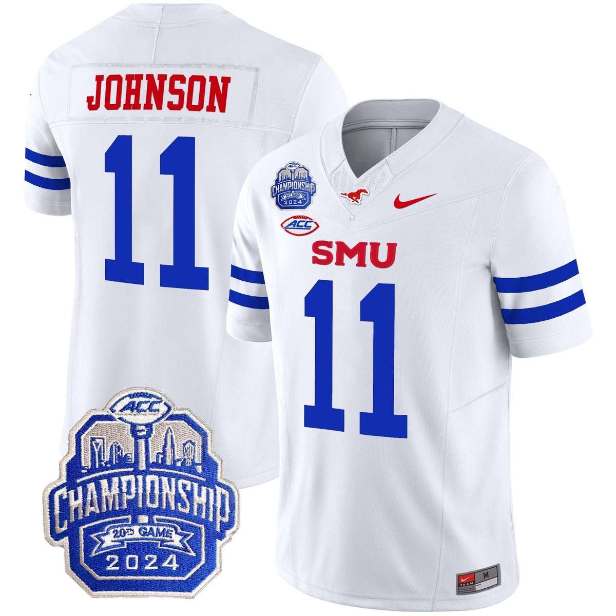 SMU 2024 ACC Championship Patch Vapor Limited Jersey
