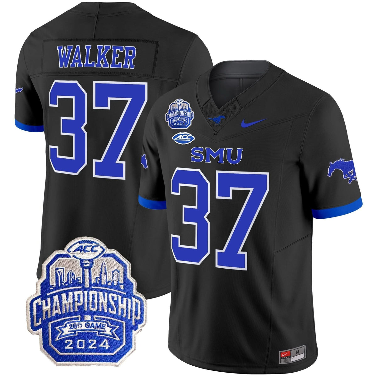SMU 2024 ACC Championship Patch Vapor Limited Jersey