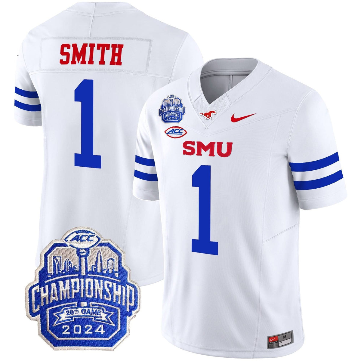 SMU 2024 ACC Championship Patch Vapor Limited Jersey