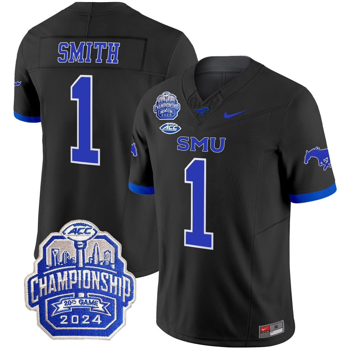 SMU 2024 ACC Championship Patch Vapor Limited Jersey
