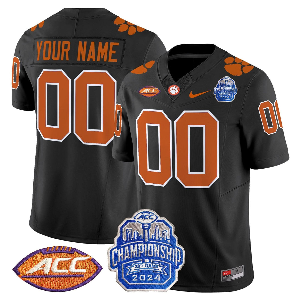 CT 2024 ACC Championship Patch Vapor Limited Custom Jersey