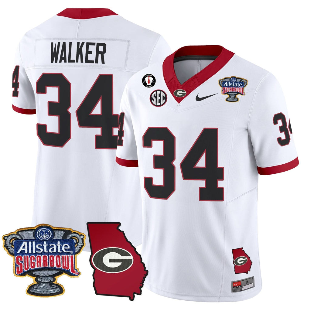 GB 2025 Sugar Bowl & Georgia Map Patch Vapor Limited Jersey