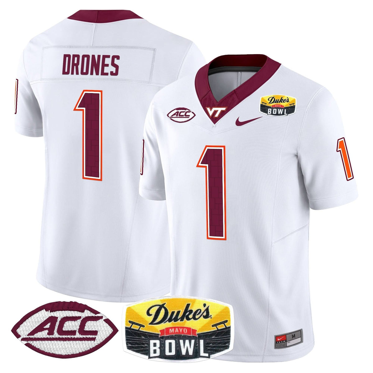 VTH 2025 Duke's Mayo Bowl Patch Vapor Limited Jersey