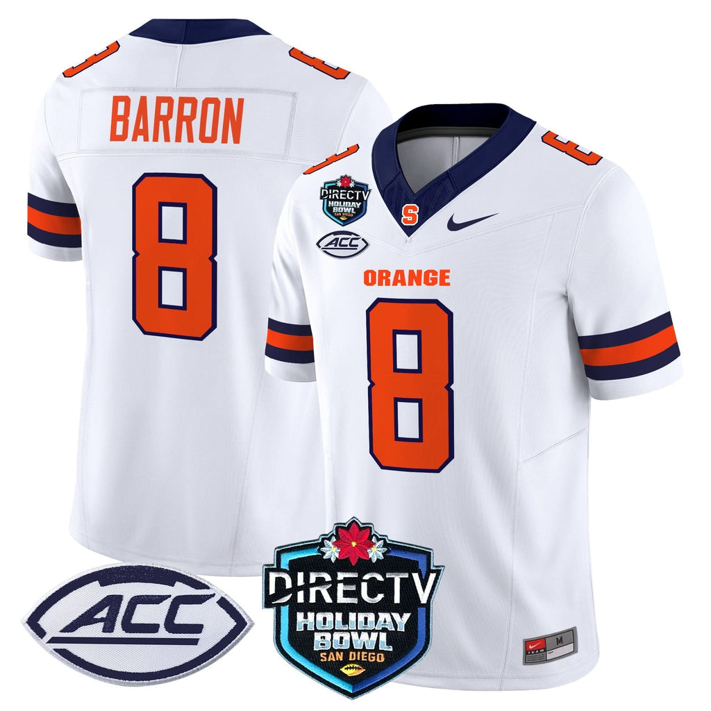 Syracuse Orange 2025 Holiday Bowl Patch Vapor Limited Jersey