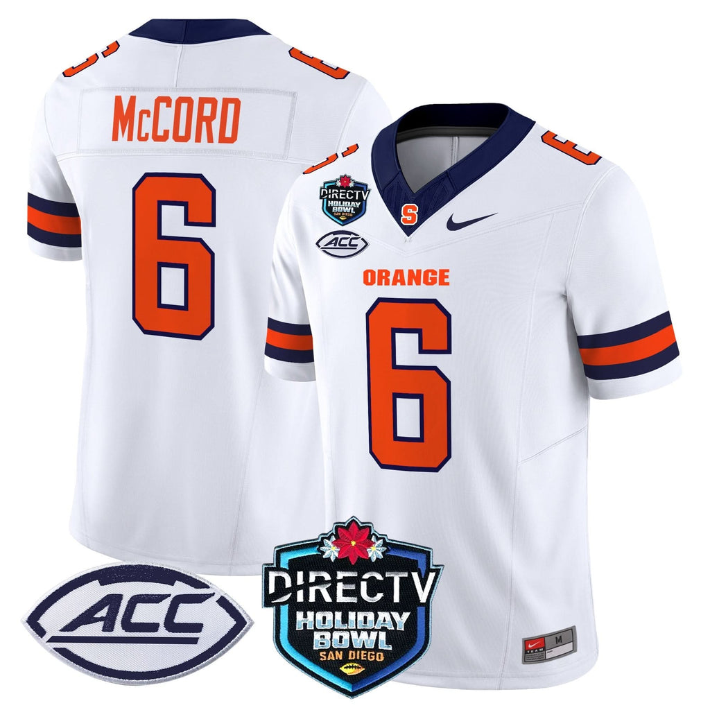 Syracuse Orange 2025 Holiday Bowl Patch Vapor Limited Jersey