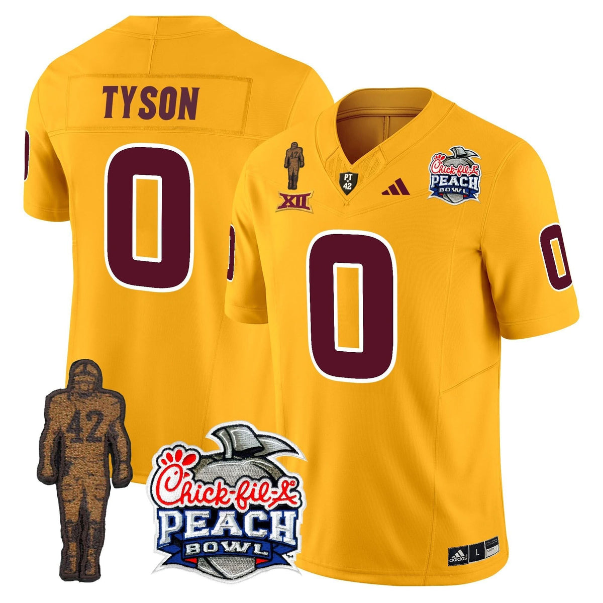 SD Pat Tillman & Peach Bowl Patch Vapor Limited Jersey