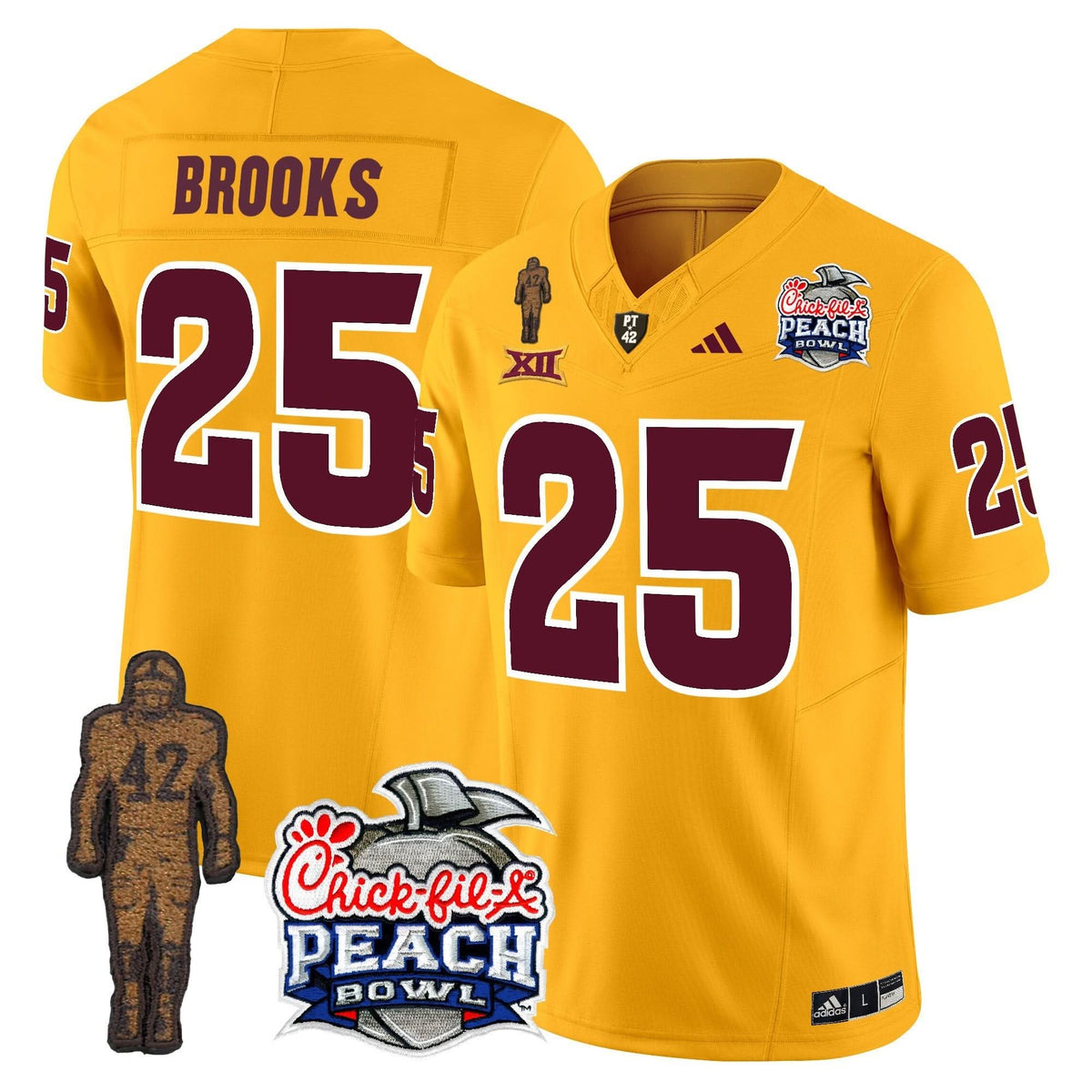 SD Pat Tillman & Peach Bowl Patch Vapor Limited Jersey