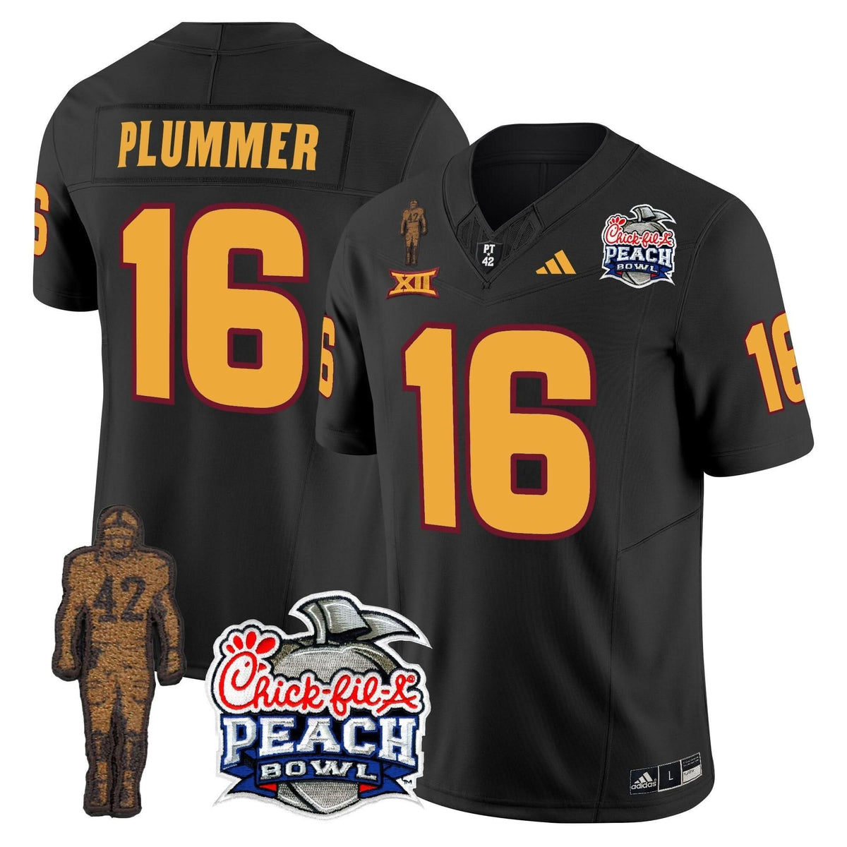 SD Pat Tillman & Peach Bowl Patch Vapor Limited Jersey