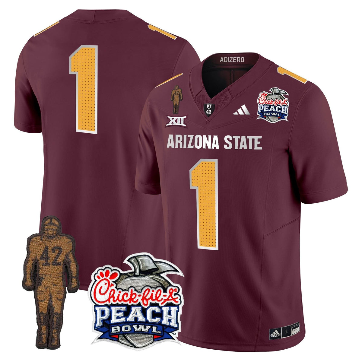 SD Pat Tillman & Peach Bowl Patch Vapor Limited Jersey V2