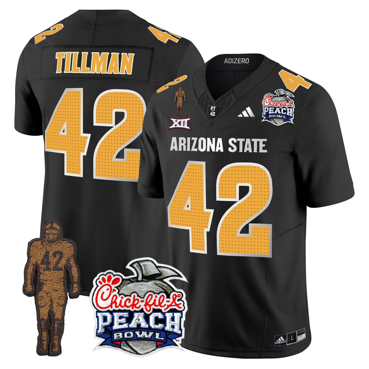 SD Pat Tillman & Peach Bowl Patch Vapor Limited Jersey V2