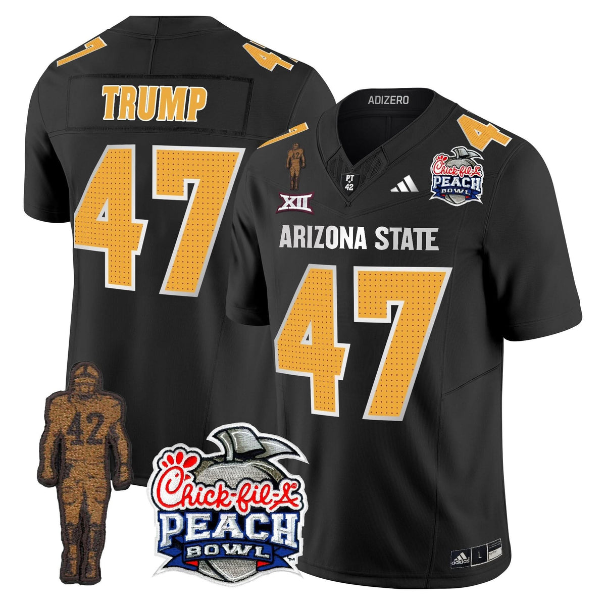 SD Pat Tillman & Peach Bowl Patch Vapor Limited Jersey V2