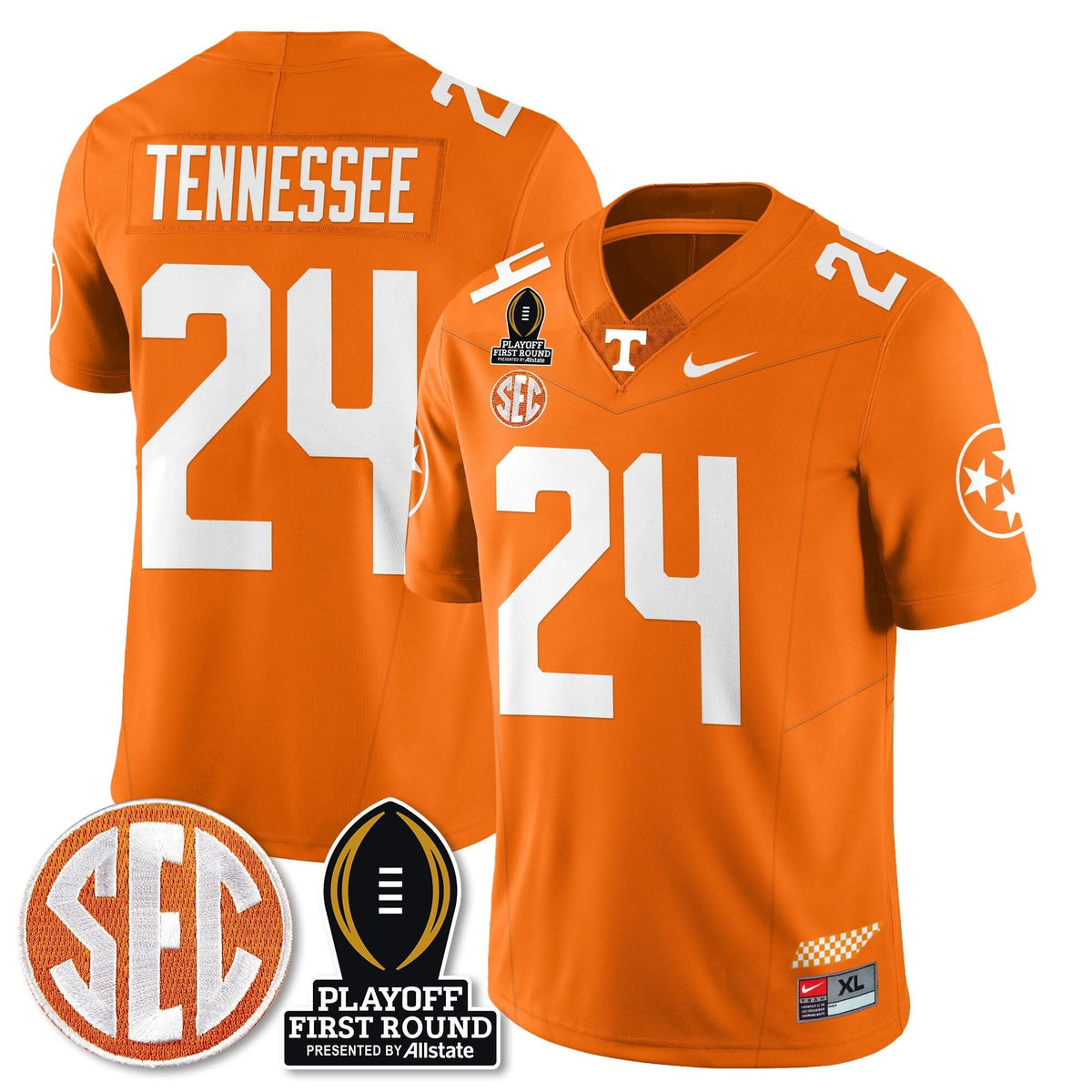 TV Football Jersey - Playoff First Round Patch