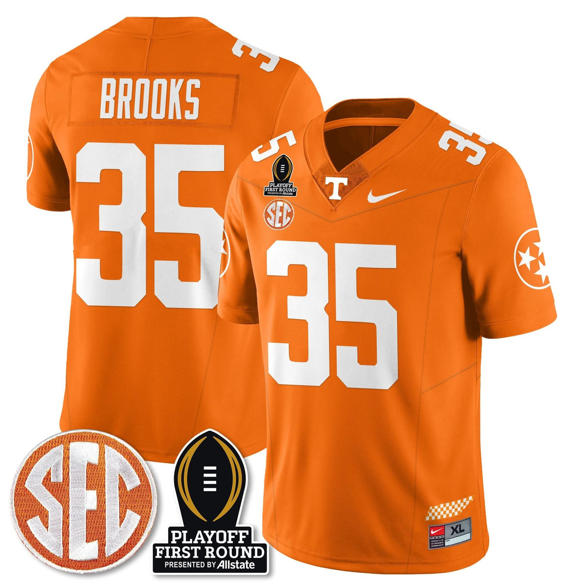 TV Football Jersey - Playoff First Round Patch