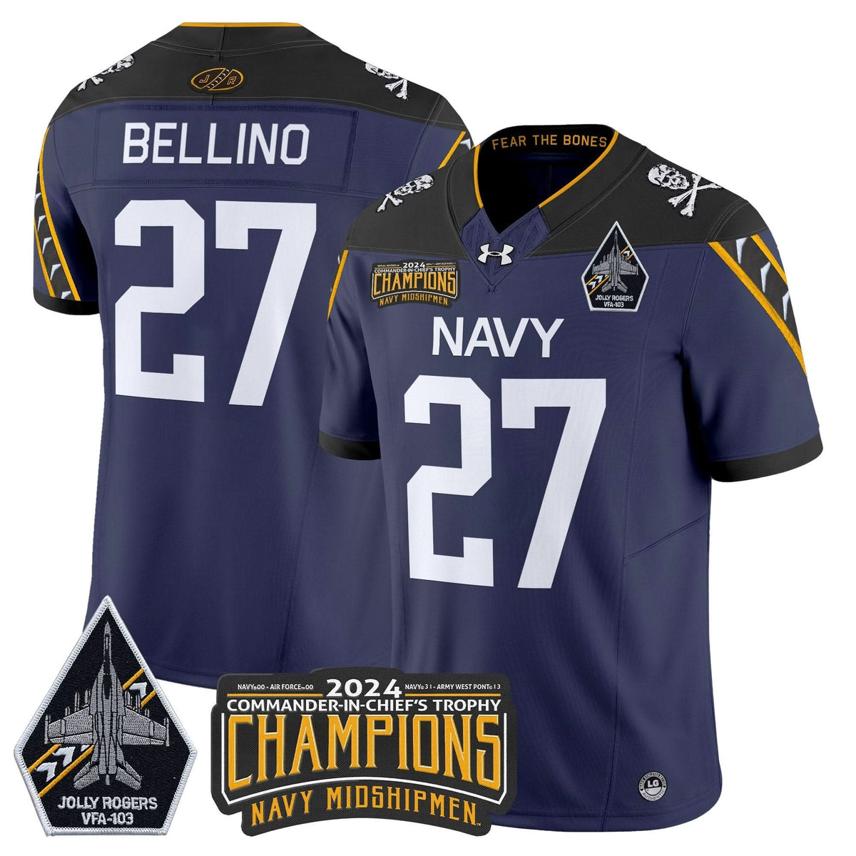 NM 2024 Commander-In-Chief's Trophy Champions Patch Vapor Limited Jersey