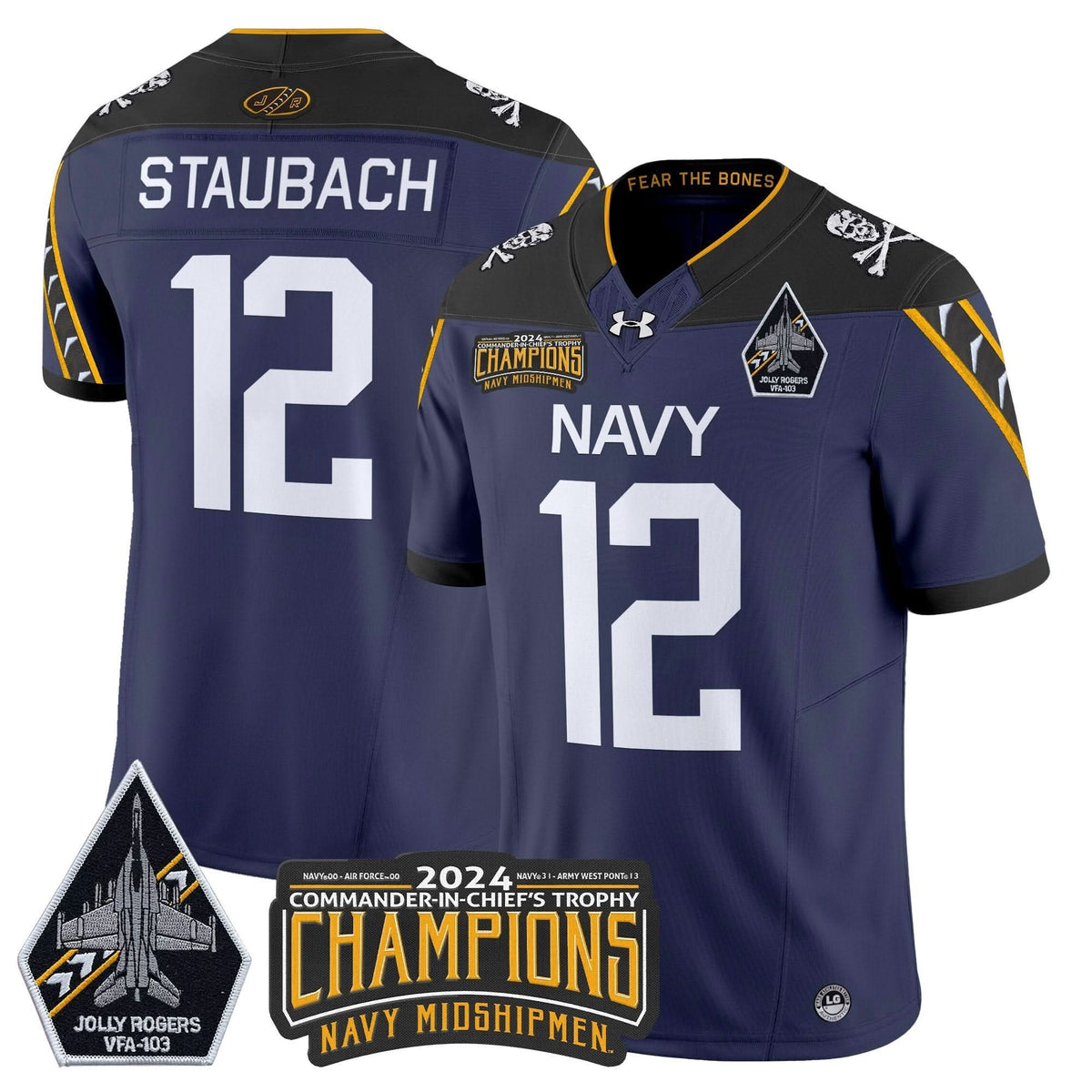 NM 2024 Commander-In-Chief's Trophy Champions Patch Vapor Limited Jersey